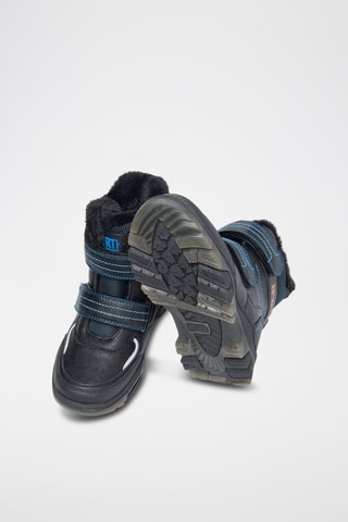 Boots fourrés Noir et bleu