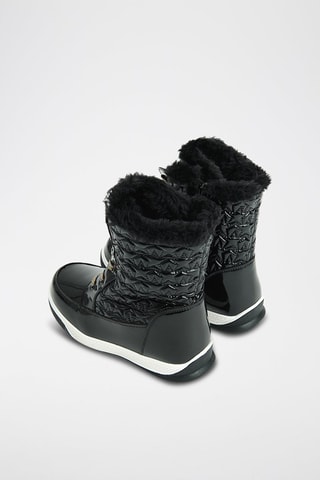 Bottines fourrées vernies - Noir