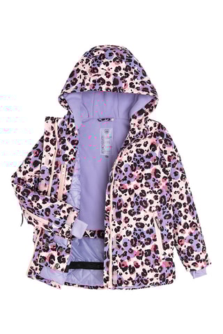 Veste de ski à capuche - Lilas et rose