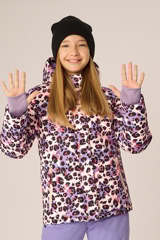 Veste de ski à capuche - Lilas et rose