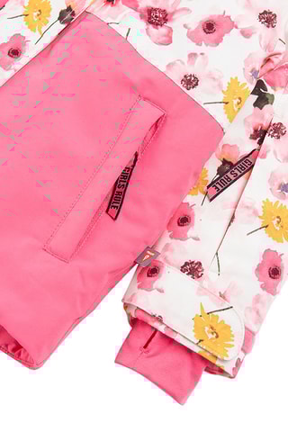 Veste de ski Fuchsia et jaune