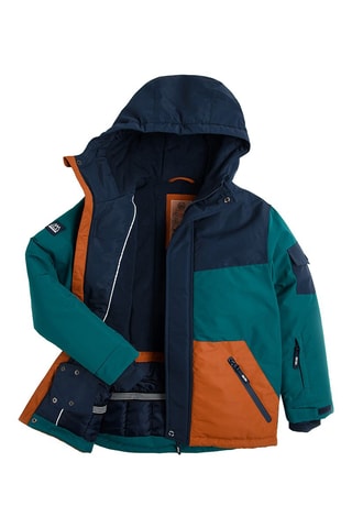 Veste de ski Vert foncé et orange