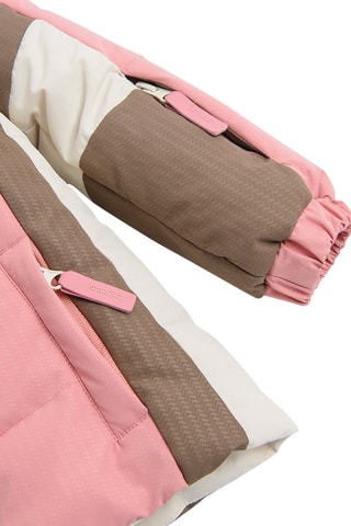 Veste de ski Rose et taupe