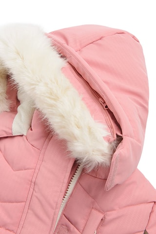 Veste de ski Rose et taupe