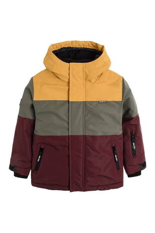 Veste de ski Moutarde et bordeaux