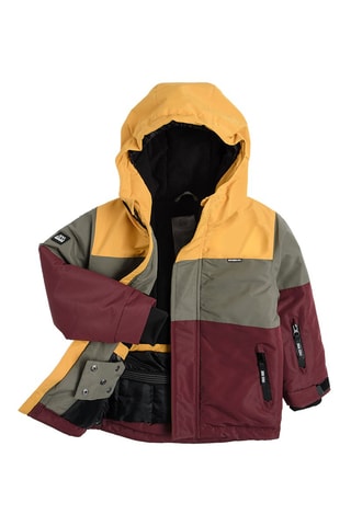 Veste de ski Moutarde et bordeaux