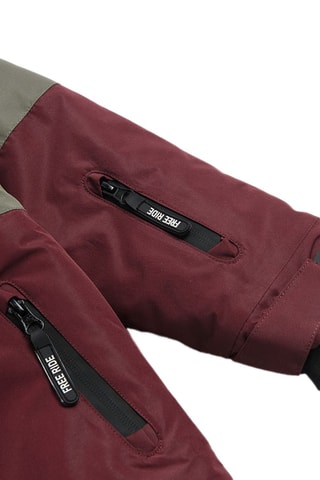 Veste de ski Moutarde et bordeaux