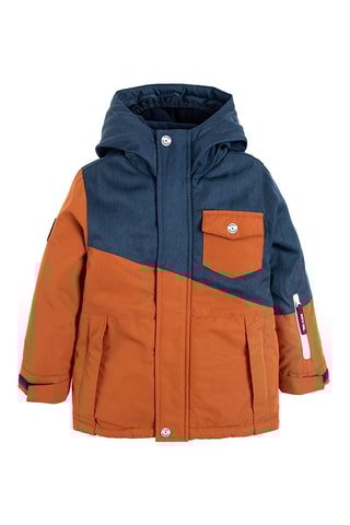 Veste de ski à capuche Bleu marine et orange