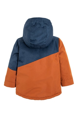 Veste de ski à capuche Bleu marine et orange