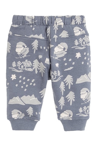 Jogging Bleu cobalt chiné et beige