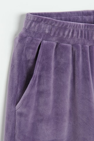 Jogging en velours - Violet