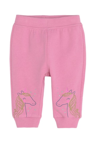 2 joggings - Rose et violet