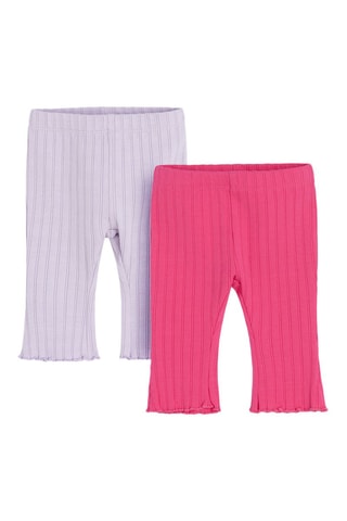 2 pantalons - Fuchsia et violet