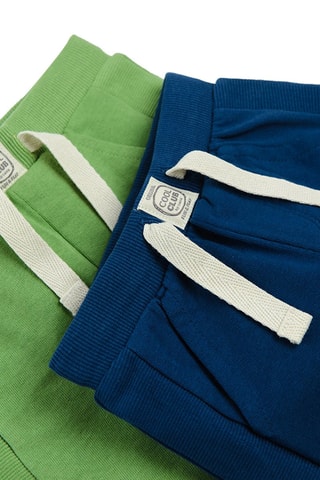 2 pantalons - Vert clair et bleu roi