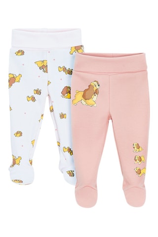 2 pantalons La Belle et le Clochard Disney - Multicolore