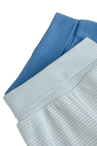 2 pantalons - Vert et bleu clair