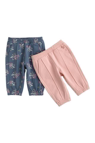 2 joggings - Rose et bleu cobalt