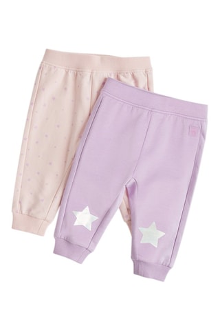 2 joggings - Rose et mauve