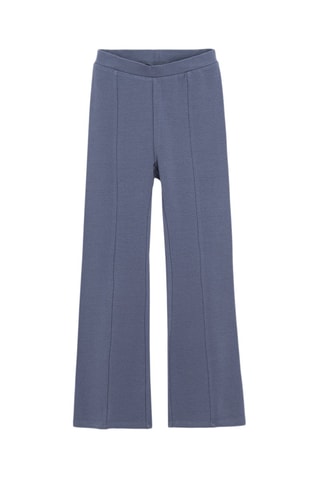 2 pantalons - Bleu cobalt chiné et blanc