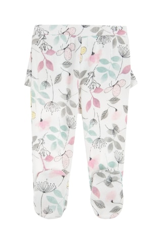 2 pantalons - Blanc et vert d'eau