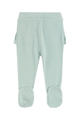 2 pantalons - Blanc et vert d'eau