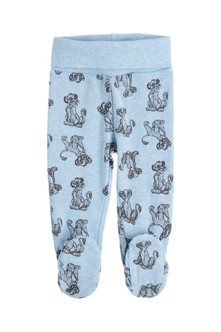2 pantalons Simba Le Roi Lion Disney - Ciel et beige