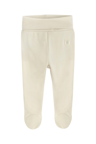 2 pantalons - Ecru et gris chiné