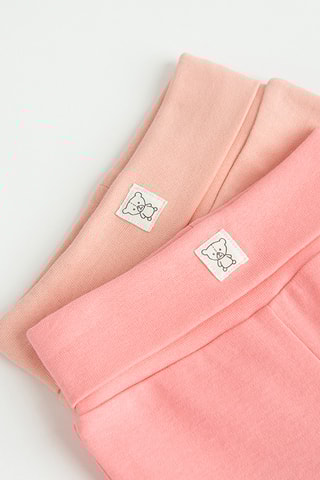 2 pantalons - Saumon et rose