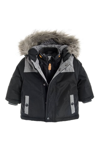 Parka à capuche - Noir