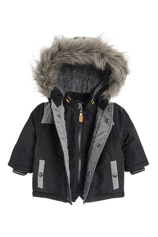 Parka à capuche - Noir
