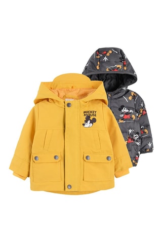Parka 2 en 1 Mickey Disney - Moutarde et gris foncé