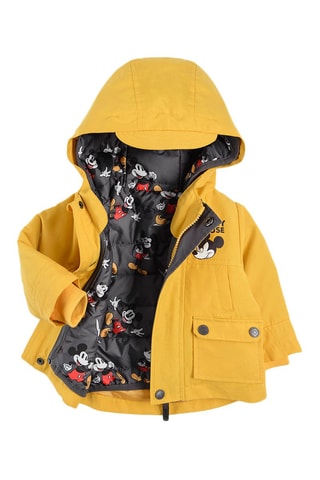 Parka 2 en 1 Mickey Disney - Moutarde et gris foncé