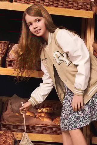 Teddy - Beige et blanc