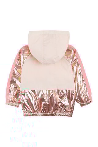 Veste bi-matière - Nude et doré