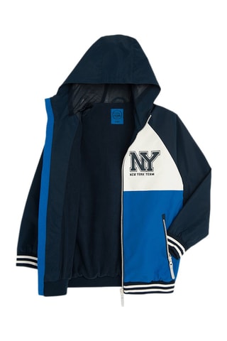 Veste à capuche - Bleu