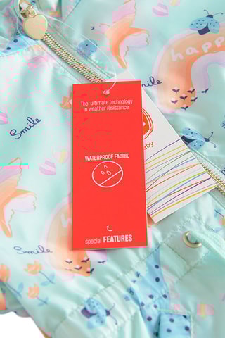 Parka à capuche - Turquoise