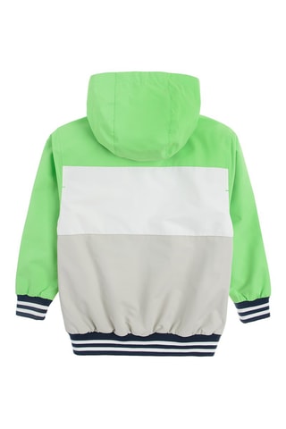Veste à capuche - Vert clair et gris clair