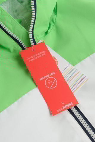 Veste à capuche - Vert clair et gris clair