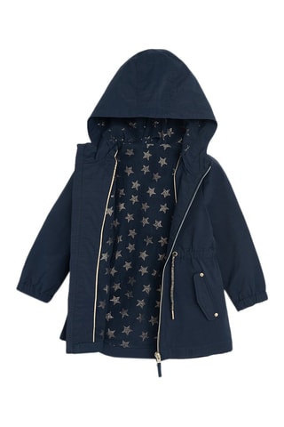Parka à capuche - Bleu marine