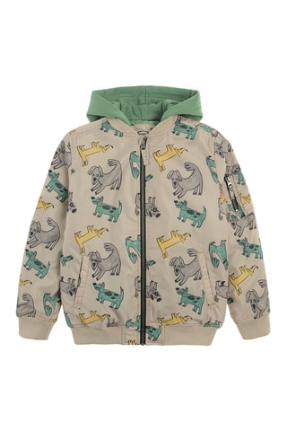 Bomber à capuche - Beige