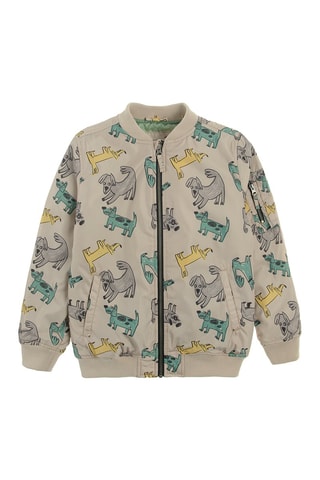 Bomber à capuche - Beige