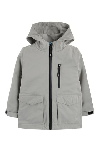 Parka 2 en 1 - Gris clair et bleu cobalt