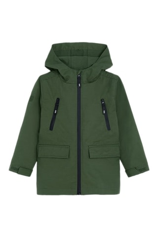 Parka 2 en 1 - Vert foncé et jaune