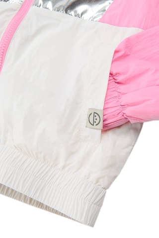 Veste à capuche Argenté et rose