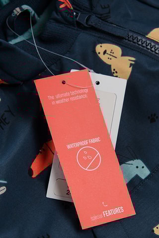 Veste à capuche - Bleu marine et rouge