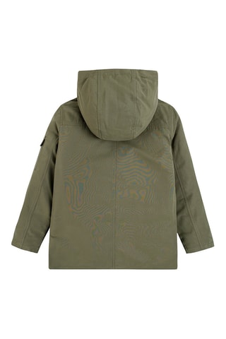 Veste et doudoune à capuche - Kaki et noir