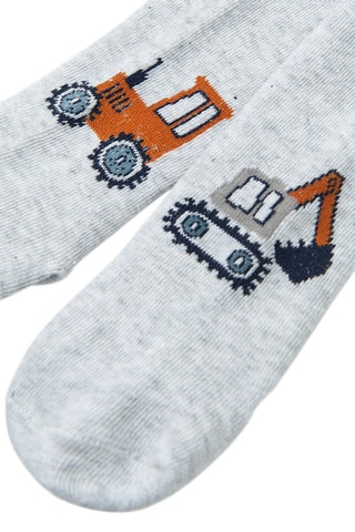 Collant antidérapant - Gris chiné