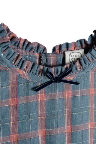 Robe - Bleu canard et orange