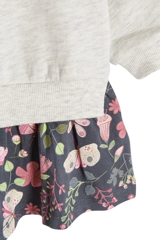 Robe trompe-l’œil - Beige chiné