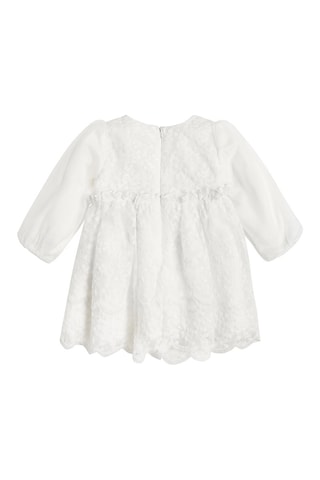 Robe bi-matière - Blanc